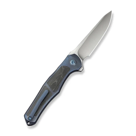 Nóż składany WeKnife 702XI LE No 147/150 Blue Integral Titanium/Shredded Carbon Fiber, Satin M390 (WE07B-1)
