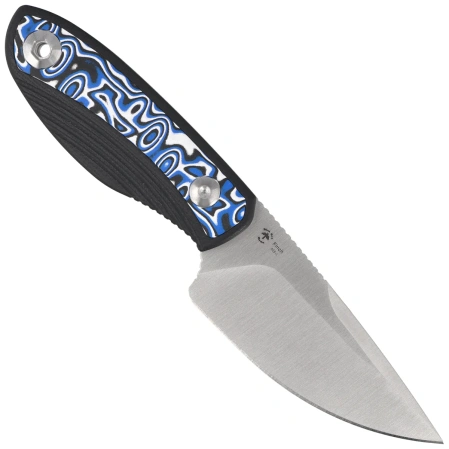 Nóż Kizer Finch Black G10/Blue-White Vortex Micarta, Satin AEB-L by Vincent Rizzo (1134A3)