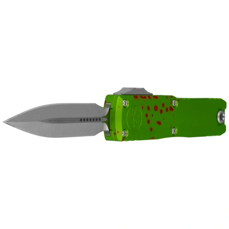 Nóż automatyczny OTF Microtech UTX-85 Gen IV D/E Zombie Aluminium, Stonewashed M390MK by Tony Marfione (12324-10Z)