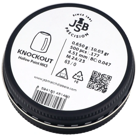 Śrut JSB Slug KnockOut MK3 4.51 mm, 0.650 g, 500 szt. (546324-500)