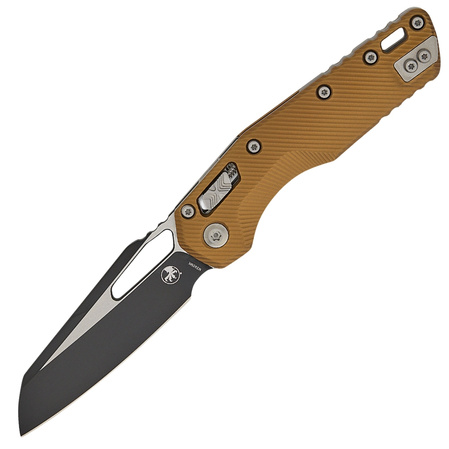 Nóż składany Microtech MSI Mini S/E Fluted Tan Aluminium, Black M390MK by Tony Marfione (210M-1FLTA)