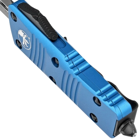 Nóż automatyczny OTF Microtech Mini Troodon D/E Blue Aluminium, Black by Tony Marfione (238-1BL)