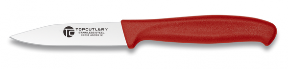 Top Cutlery Peeler Red ABS, Satin 3Cr13Mov (17312-RO)