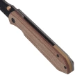 Kizer Harpoon Fold Knife Gray Titanium / Brown Norplex UltreX Micarta, Acid Washed 3-layer Composite Steel by Maverick Customs (Ki4784A4)