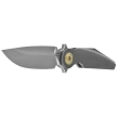 Rike Knife Viper 3 Dark Gray Titanium, Beadblasted M398 by Richard Wu (RK-Viper 3-DG)