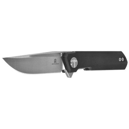 Nóż składany Bestechman Mini Dundee Black G10, Stonewashed / Satin D2 by Ostap Hel (BMK03A)