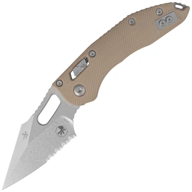 Microtech Stitch-M Ram-Lok S/E Knife Tan Fluted G10, Stonewashed P/S M390MK by Borka Blades and Tony Marfione (169RL-11FLGTTA)
