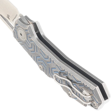 Nóż składany Viper Alfa Gray/Blue Titanium, Satin MagnaCut by Simone Tonolli (V6020TI3DBL)