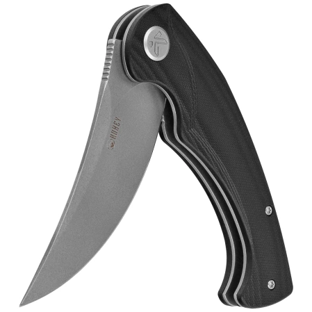 Nóż składany Kubey Scimitar Black G10, Bead Blasted 14C28N (KU173K)