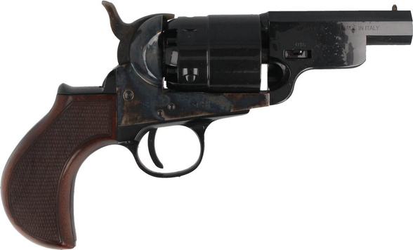 Pietta 1851 Colt Navy Yank Steel Snubnose .44 Revolver (YAS44MTLC)