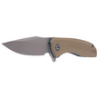 CIVIVI Knife Baklash Tan G10, Satin Finish (C801B)