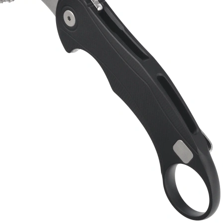 LionSteel L.E.One Mid Karambit Knife Black Aluminium, Stonewashed M390 by Emerson Design (LE2 A BS)