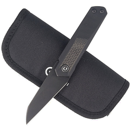 Civivi Knife Ki-V Plus Carbon Fiber / Black G10, Black Stonewashed Nitro-V by Ostap Hel (C20005B-3)