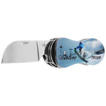 Third Decor Habitat Knife Snowboarder Graphic Aluminium, Mirror 420 (TH-N119E)