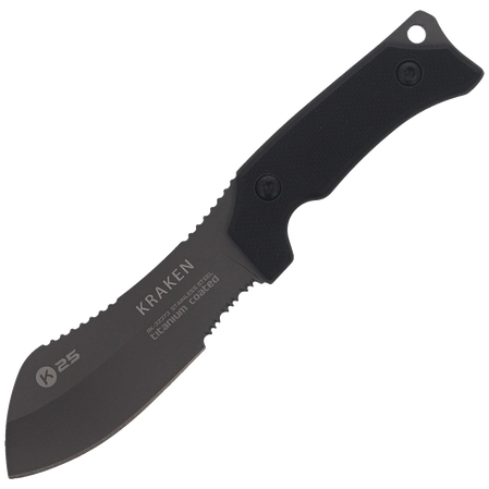 K25 Kraken Neck Knife Black G10, Titanium 7Cr17Mov