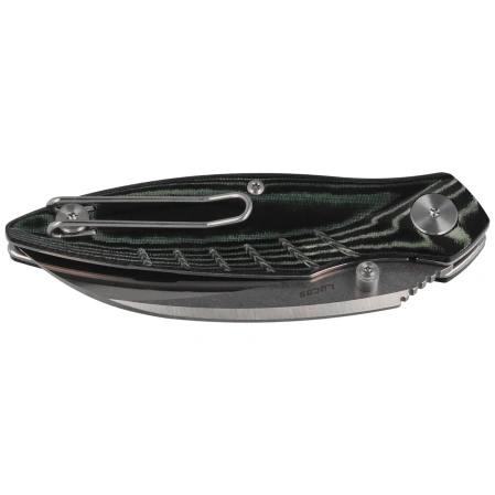 Bestech Mantidae Green Micarta, Satin / Stonewashed 14C28N by Lucas (BG60E)