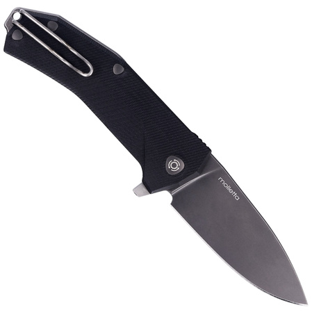 LionSteel KUR Knife Black G10, Black PVD/Stonewashed Sleipner by Molletta (KUR BBK)