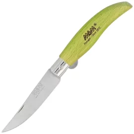 MAM Iberica S Blade Lock Knife Green Beech Wood, Inox HW, Satin 420 (2011-GR)