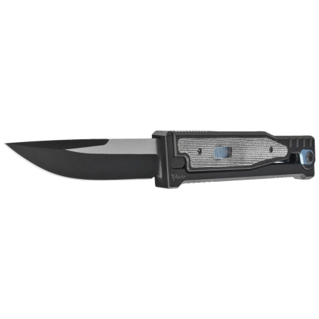 Reate EXO 2.0 D/P Black PVD Titanium / Black Micarta, Black PVD Elmax (EXO BLK.PVD.DP.BKM)