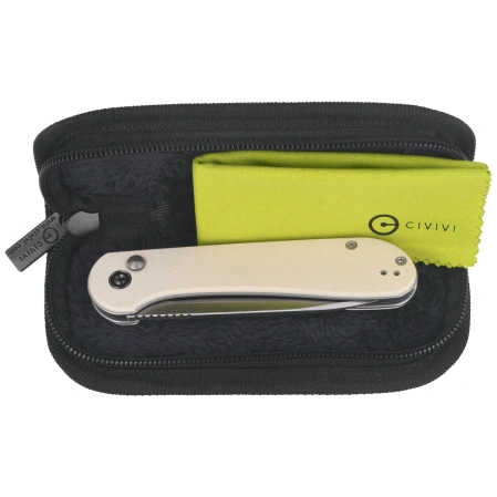 Nóż składany Civivi Button Lock Elementum Ivory G10, Satin 14C28N (C2103E)