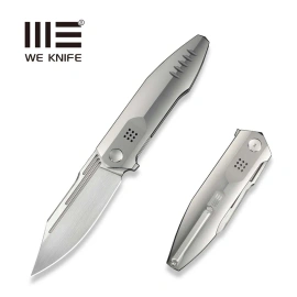 Nóż składany WeKnife Flight Line LE No ???/210 Polished Titanium, Hand Rubbed Satin M390 (WE23089-3)