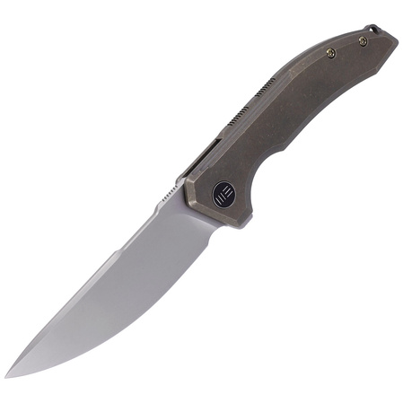 Nóż składany WE Knife Quixotic Bronze Titanium, Silver Bead Blasted CPM 20CV (WE21016-5)