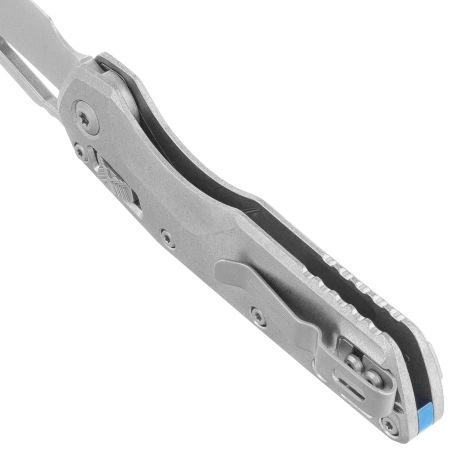 Microtech Amphibian Ram-Lok S/E Marfione Select Knife Stonewashed Slab Side Titanium, Bronze HW, Stonewashed M390MK by Tony Marfione (137RL-10MS1)