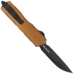 Microtech Scarab II Gen III Executive D/E-S OTF Knife Tan Aluminum, Black M390MK by Tony Marfione (1181-1TA)