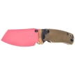 Nóż składany Bestechman Cicada's Wing-TL Clear Ultem, Pink 10Cr15CoMoV (BMK24J)