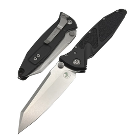 Microtech Socom Elite Warcom S/E-M Signature Knife Black Aluminum, Stonewashed M390MK by Tony Marfione (259-10S)