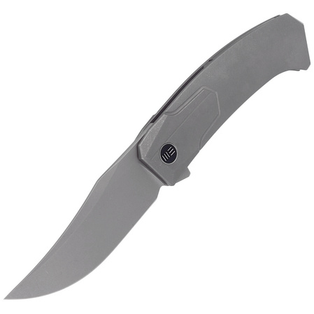 WE Knife Shuddan Gray Titanium, Gray Stonewashed CPM 20CV by Rafal Brzeski (WE21015-4)