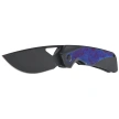 Kizer Topsail Knife Black Titanium / Purple Timascus, Matte DLC Ultra S45VN by Jonathan Styles (Ki3735A2)