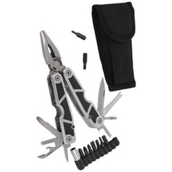 MultiTool Herbertz Rubber / Aluminum, Satin, 9 bits (108100)