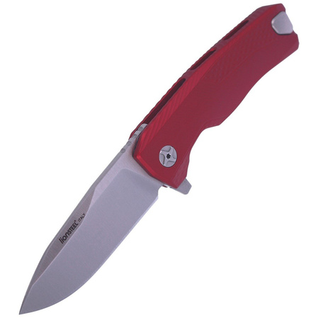LionSteel ROK Knife Red Aluminum, Satin M390 by Molletta (ROK A RS)