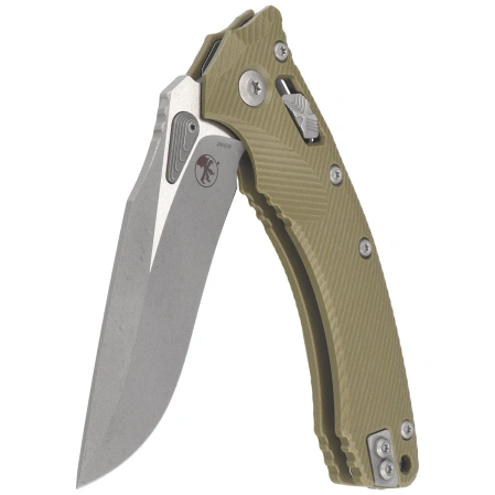 Nóż składany Microtech Amphibian Ram-Lok S/E OD Green Fluted G10, Apocalyptic M390MK by Tony Marfione (137RL-10APFLGTOD)
