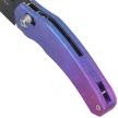 Nóż składany Kizer Mini Bulldog Purple-Blue Crystallized Titanium, Matte DLC Ultra S45VN by O.SHO (Ki3672SA1)