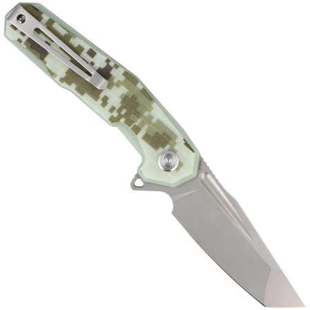 Kubey Carve Knife Digital Camo G10, Bead Blasted AUS-10 (KB237H)