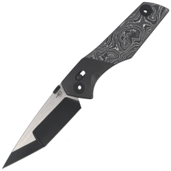 Bestech Knife Cetus Bronze Black Titanium / Carbon Fiber, Black PVD / Satin M390 by Poltergeistworks (BT2304C)