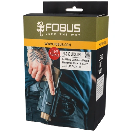 Kabura Fobus Glock 19, 19X, 17, 22, 23, 25, 31, 32, 34, 35, 44, 45, Lewa (GL-2 ND LH QL RP1)
