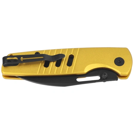 Nóż składany Bestechman Vector Gold Aluminium, Black PVD D2 (BMK15E)