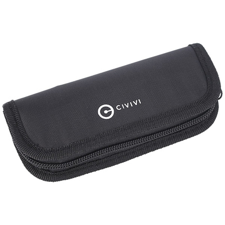 Nóż składany CIVIVI Mini Bullmastiff Twill Carbon Fiber / Black G10, Black Damascus (C2004DS-1)