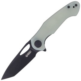 Kubey Dugu KU159E Knife Jade G10, Dark Stonewashed 14C28N