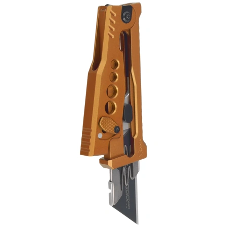 Reate EXO-U V2 Utility Knife Gold Speedhole Aluminum, Stainles Steel