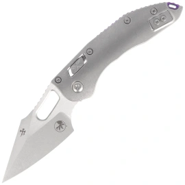 Microtech Stitch Ram-Lok S/E Marfione Select Knife Gray Titanium, Stonewashed M390MK by Borka Blades and Tony Marfione (169RL-10MS3)