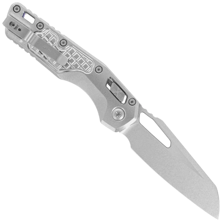 Nóż składany Microtech MSI S/E Marfione Select Stonewashed Frag Titanium, Blue HW, Stonewashed M390MK by Tony Marfione (210-10FRMS2)
