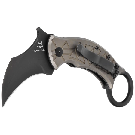 FOX Knife Tribal K Bronze Titanium, PVD M390 by Doug Marcaida (FX-802 TiPVD)