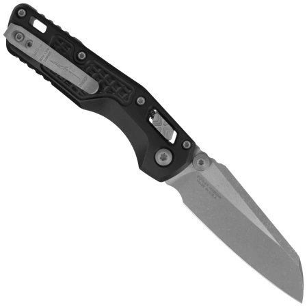 Microtech MSI Mini S/E Signature Proof Run Knife Frag Black Aluminum, Apocalyptic M390MK by Tony Marfione (210M-10APFRSPR)