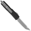 Microtech UTX-85 T/E Black Aluminum OTF Knife, Stonewashed P/S M390 (233-11)