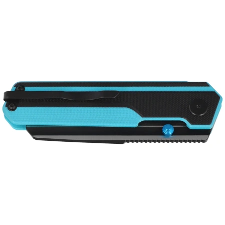 Bestech Tardis Black/Sky Blue G10, Black DLC/Satin D2 by Ostap Hel Knife (BG54F)