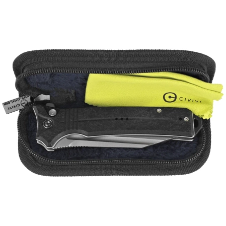 Civivi Neurohaptic Knife Black G10, Stonewashed Nitro-V (C23080-2)